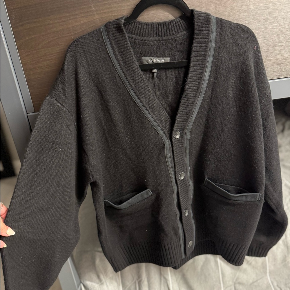 rag & bone Black Cardigan Sweater
